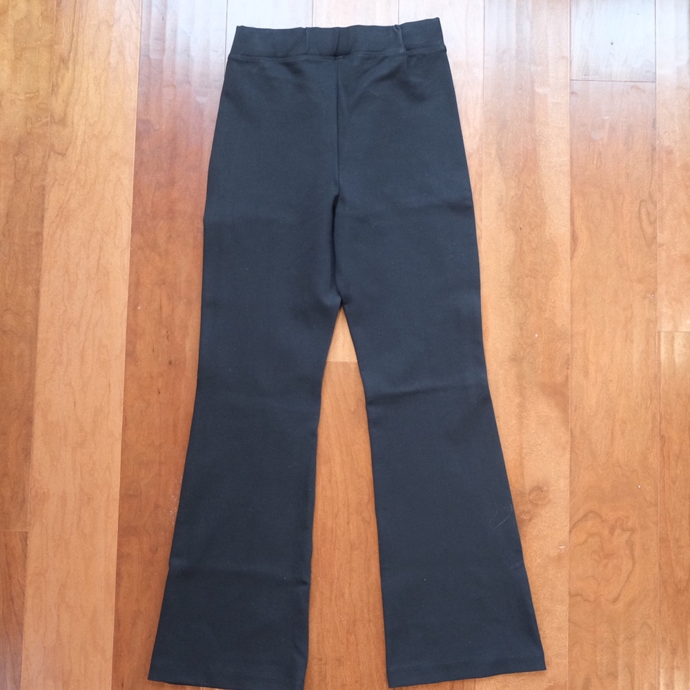 Anthropologie Maeve Wide-Leg Ponte Pants, Black, Size M